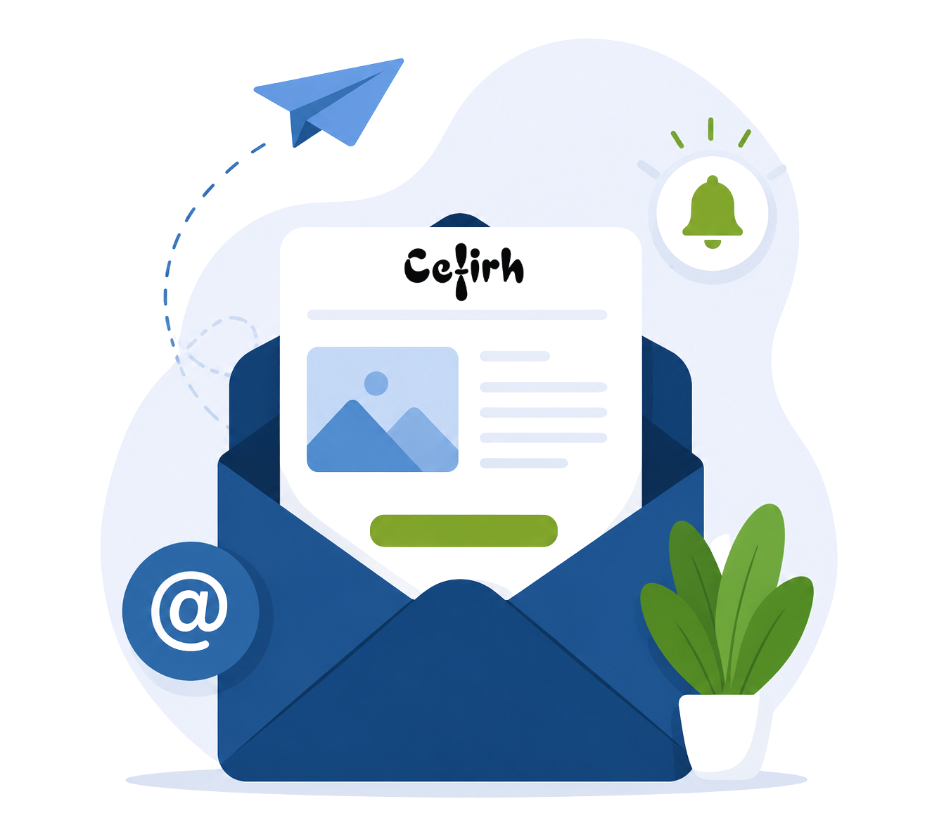 Illustration d’une newsletter